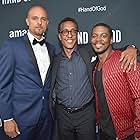 Cleavon McClendon, Andre Royo, and Ben Watkins at an event for Hand of God (2014)