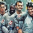 Dan Aykroyd, Bill Murray, Harold Ramis, and Ernie Hudson in Ghostbusters (1984)