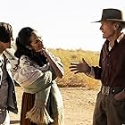 Clint Eastwood, Natalia Traven, and Eduardo Minett in Cry Macho (2021)