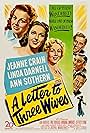 Kirk Douglas, Linda Darnell, Jeanne Crain, Paul Douglas, Jeffrey Lynn, and Ann Sothern in A Letter to Three Wives (1949)