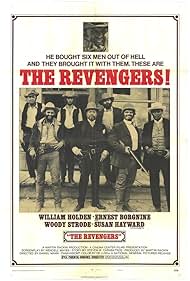 William Holden, Ernest Borgnine, Roger Hanin, Reinhard Kolldehoff, and Woody Strode in The Revengers (1972)