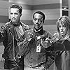 Linda Hamilton, Arnold Schwarzenegger, and Joe Morton in Terminator 2: Judgment Day (1991)