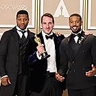 Michael B. Jordan, James Friend, and Jonathan Majors at an event for All Quiet on the Western Front (2022)