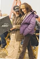 On the set of War of the Worlds (2005) with Steven Spielberg 
