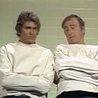 Michael Landon and Dick Martin in Rowan & Martin's Laugh-In (1967)