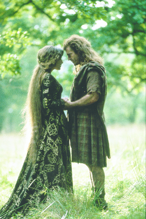 Mel Gibson and Sophie Marceau in Braveheart (1995)