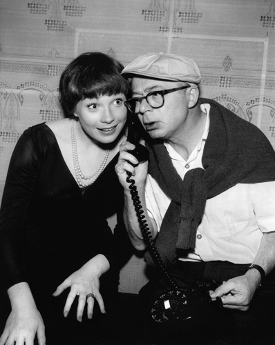 Shirley MacLaine and Billy Wilder in The Apartment (1960)