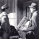 Dennis O'Keefe and Philip Van Zandt in Walk a Crooked Mile (1948)