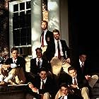 Ben Affleck, Matt Damon, Brendan Fraser, Chris O'Donnell, Randall Batinkoff, Cole Hauser, Andrew Lowery, and Anthony Rapp in School Ties (1992)
