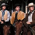 Randolph Scott, Robert Young, and Dean Jagger in Western Union (1941)
