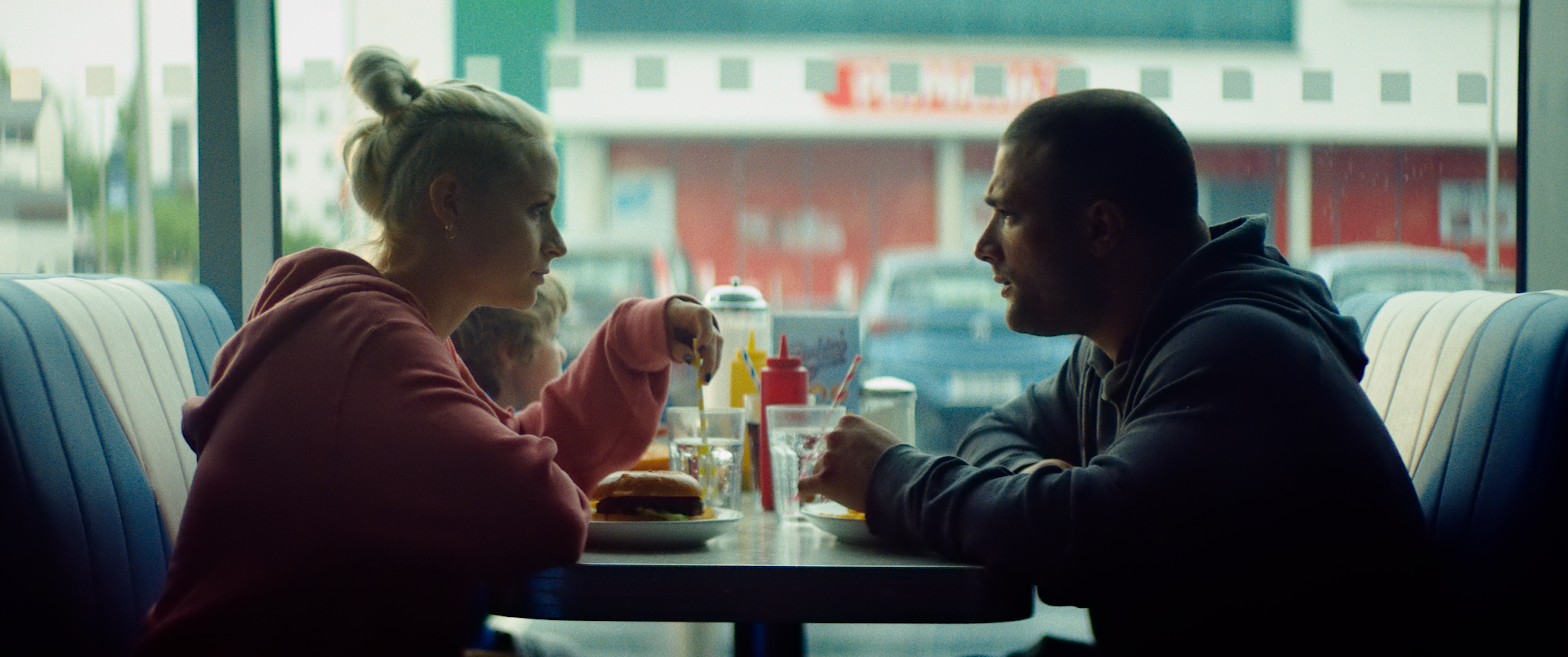 Cosmo Jarvis and Niamh Algar in Calm with Horses (2019)