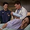 John C. McGinley, Zach Braff, and Christa Miller in Scrubs (2001)