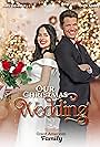 Drew Seeley and Holly Deveaux in Our Christmas Wedding (2023)