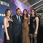 Adam Sandler, Jackie Sandler, Sadie Sandler, and Sunny Sandler at an event for Spaceman (2024)