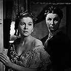 Joan Fontaine and Judith Anderson in Rebecca (1940)