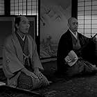 Ichirô Amano and Haruo Tanaka in A Story from Chikamatsu (1954)