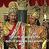 Nitish Bharadwaj, Puneet Issar, and Gufi Paintal in Mahabharat (1988)