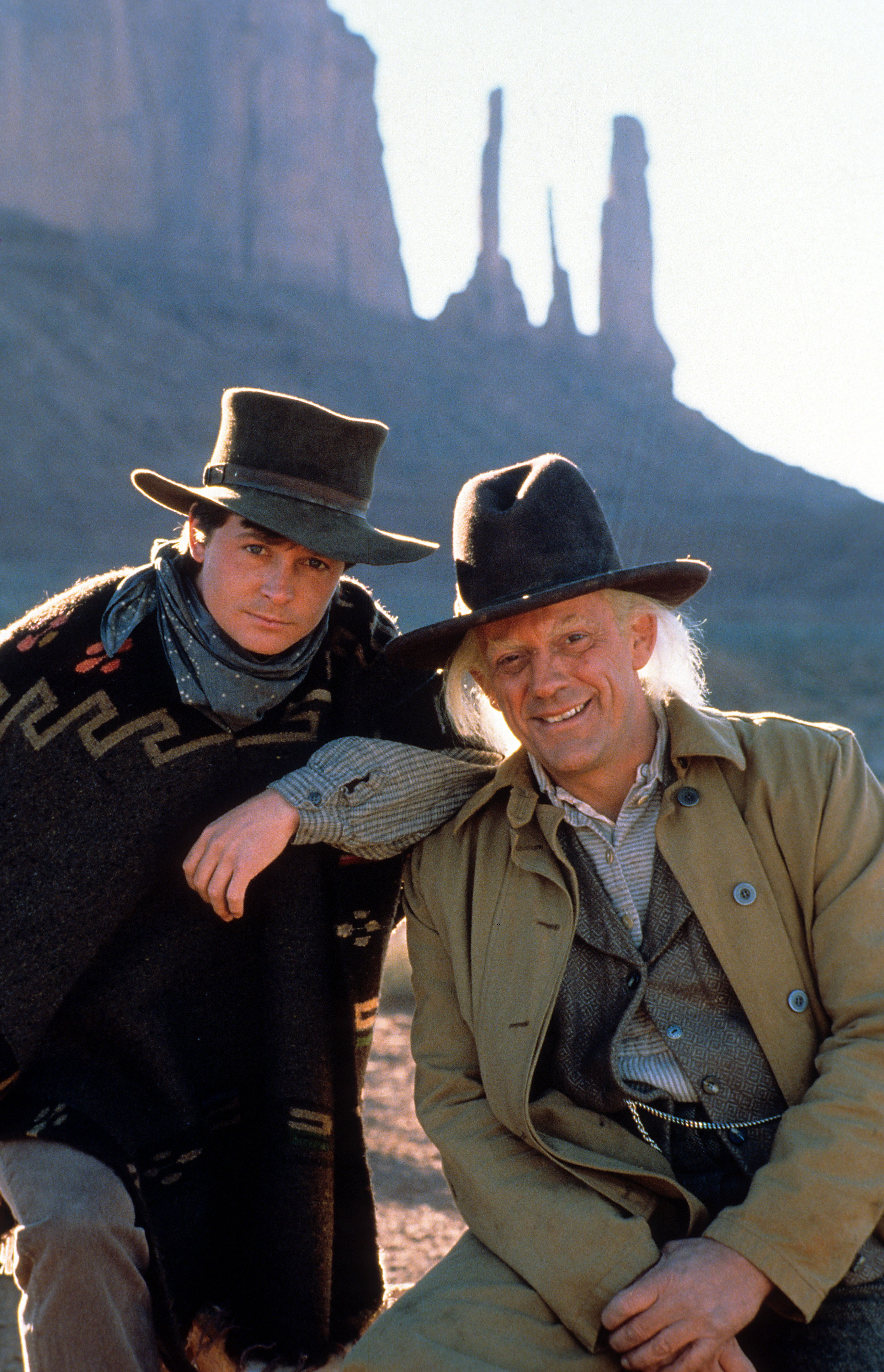 Michael J. Fox and Christopher Lloyd in Back to the Future Part III (1990)