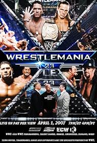 Steve Austin, Mark Calaway, Shawn Michaels, Vince McMahon, Donald Trump, John Cena, and Dave Bautista in WrestleMania 23 (2007)