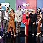 Julianna Margulies, Reese Witherspoon, Mimi Leder, Nestor Carbonell, Desean Terry, Karen Pittman, Hasan Minhaj, and Michael Ellenberg at an event for The Morning Show (2019)