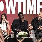 John Ridley, Babou Ceesay, and Freida Pinto at an event for Guerrilla (2017)