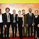 Joaquin Phoenix, Garth Davis, Chiwetel Ejiofor, Rooney Mara, Tahar Rahim, and Charles Babalola at an event for Mary Magdalene (2018)