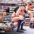 Walter Hahn, Stephen Farrelly, and Drew Galloway in WrestleMania 39 (2023)