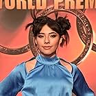 Xochitl Gomez at an event for Shang-Chi and the Legend of the Ten Rings (2021)