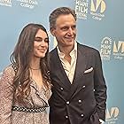 Adrienne Ackerman and Tony Goldwyn at Miami Film Festival 2024 for "Ezra" film