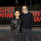 Jason Blum and James Wan at an event for Night Swim (2024)