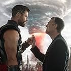 Mark Ruffalo and Chris Hemsworth in Thor: Ragnarok (2017)