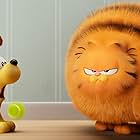 Chris Pratt and Harvey Guillén in The Garfield Movie (2024)