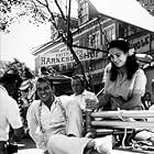 Elizabeth Taylor and Montgomery Clift on the set of "Raintree County," MGM 1956.