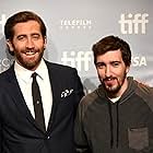 Jake Gyllenhaal and Jeff Bauman at an event for Stronger (2017)