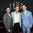 Kevin Von Erich, John Cena, and Zac Efron at an event for The Iron Claw (2023)