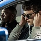 Jamie Foxx and Ansel Elgort in Baby Driver (2017)