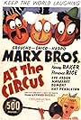 Groucho Marx, Eve Arden, Chico Marx, and Harpo Marx in At the Circus (1939)