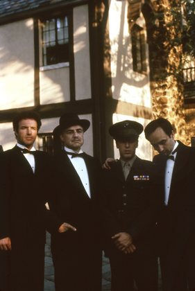 "The Godfather" James Caan, Marlon Brando, Al Pacino, John Cazale 1972 Paramount