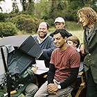 Adrien Brody, Scott Rudin, and M. Night Shyamalan in The Village (2004)