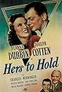 Joseph Cotten, Deanna Durbin, Gus Schilling, and Charles Winninger in Hers to Hold (1943)