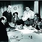 Charles Chaplin, Audrey Betz, Mady Correll, Robert Lewis, Therese Lyon, and Allison Roddan in Monsieur Verdoux (1947)