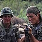 Tom Berenger and Mark Moses in Platoon (1986)