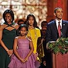 Barack Obama, Michelle Obama, Malia Obama, and Sasha Obama