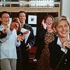 Cynthia Topping (Ellen DeGeneres)and her staff watch with delight as their creation, "EDtv," becomes a public obsession and media sesation.