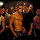 Brad Pitt, Joel Bissonnette, Paul Dillon, and Holt McCallany in Fight Club (1999)