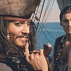 Johnny Depp and Orlando Bloom in Pirates of the Caribbean: The Curse of the Black Pearl (2003)