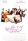 Rowan Atkinson, Kristin Scott Thomas, Hugh Grant, Andie MacDowell, Simon Callow, John Hannah, and Charlotte Coleman in Four Weddings and a Funeral (1994)