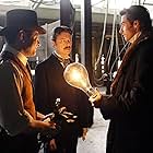David Bowie, Hugh Jackman, and Andy Serkis in The Prestige (2006)