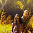 Josh Holloway and Evangeline Lilly in Lost (2004)