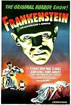 Boris Karloff, Mae Clarke, and Colin Clive in Frankenstein (1931)